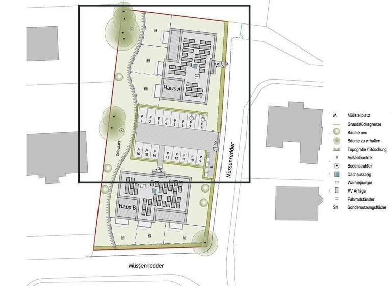 Wohnung zum Kauf - Neubau provisionsfrei als Kapitalanlage geeignet 775.900 € 3 Zimmer 98,3 m² Müssenredder 2 f Poppenbüttel Hamburg 22399