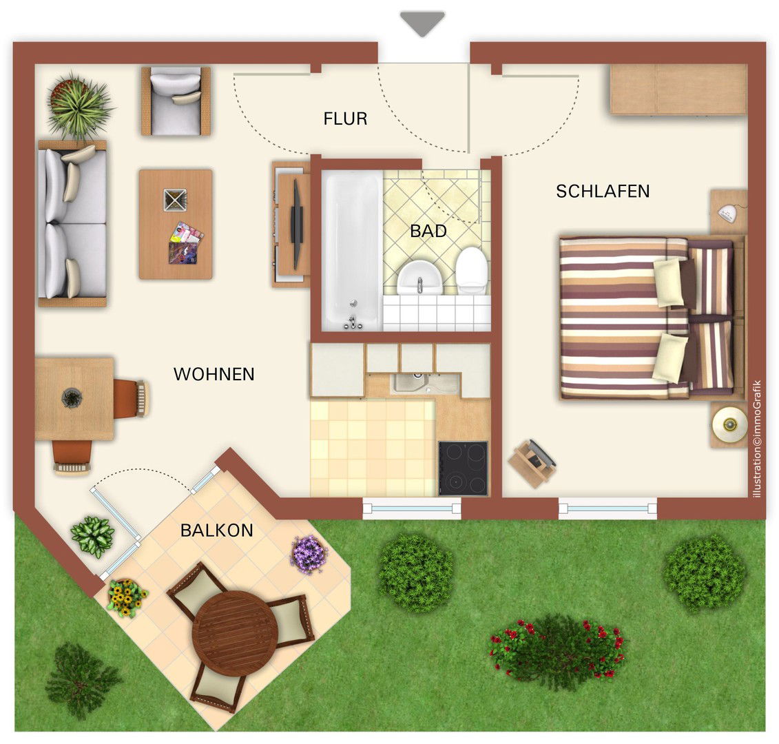 Wohnung zur Miete 590 € 2 Zimmer 50 m²<br/>Wohnfläche 2.<br/>Geschoss Weißig (Am Weißiger Bach) Dresden 01328