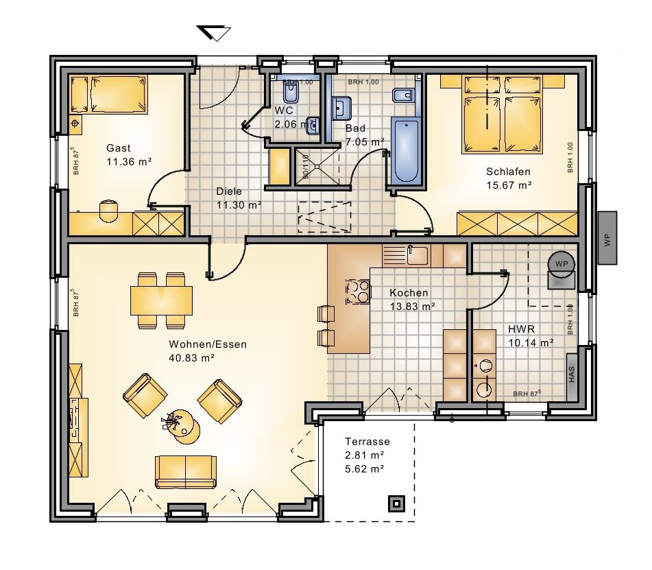 Bungalow zum Kauf 548.800 € 3 Zimmer 115 m²<br/>Wohnfläche 516 m²<br/>Grundstück Hackenweg Oldenburg (Oldenburg) / Bürgerfelde 26127