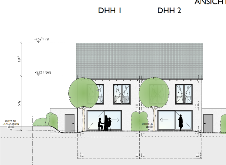Doppelhaushälfte zum Kauf provisionsfrei 670.000 € 4 Zimmer 170,8 m² 380 m² Grundstück frei ab 01.12.2026 Haueneberstein Baden-Baden 76532