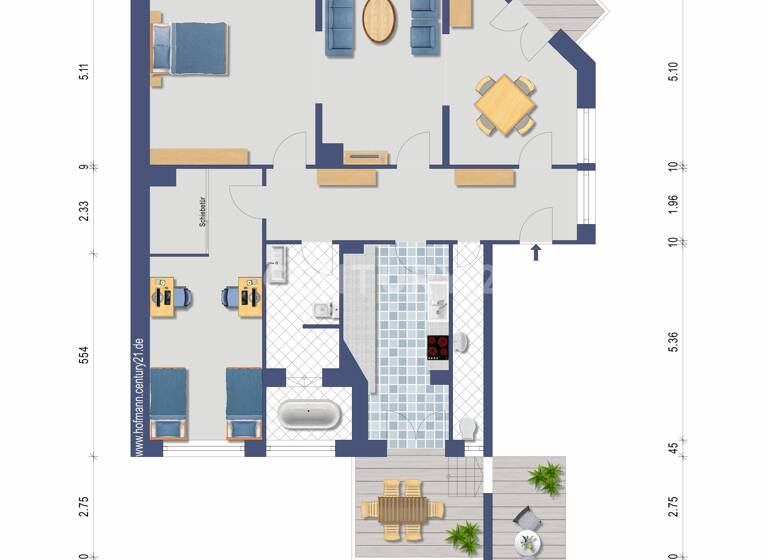 Wohnung zum Kauf 498.000 € 4 Zimmer 124,2 m²<br/>Wohnfläche 1.<br/>Geschoss Rheinfelden Rheinfelden 79618