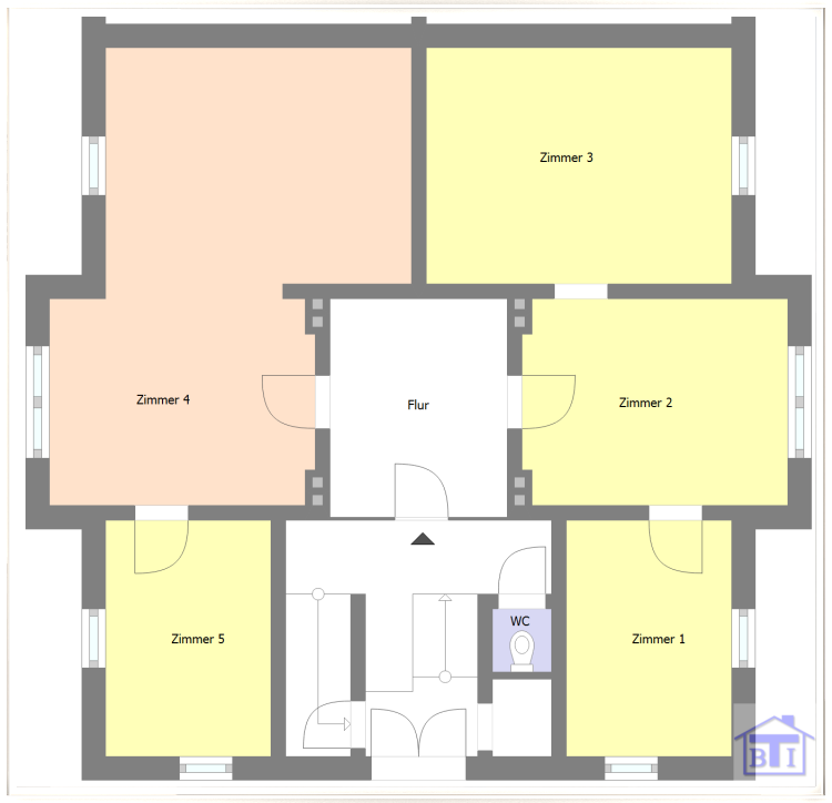 Büro-/Praxisfläche zur Miete provisionsfrei 300 € 5 Zimmer 106,6 m²<br/>Bürofläche Seifhennersdorf 02782