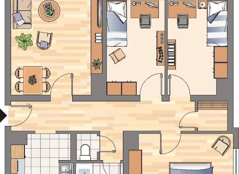 Wohnung zur Miete 649 € 4 Zimmer 81 m² 1. Geschoss frei ab 03.04.2026 Gudrunstraße 145 Wickede Dortmund 44319