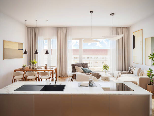 Penthouse zum Kauf - Neubau provisionsfrei 996.000 € 4 Zimmer 107,4 m² 6. Geschoss Aachener Straße 35-38 Wilmersdorf Berlin 10713