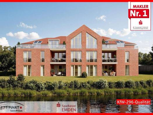 Wohnung zum Kauf provisionsfrei 349.000 € 2 Zimmer 70 m² Larrelt Emden 26723