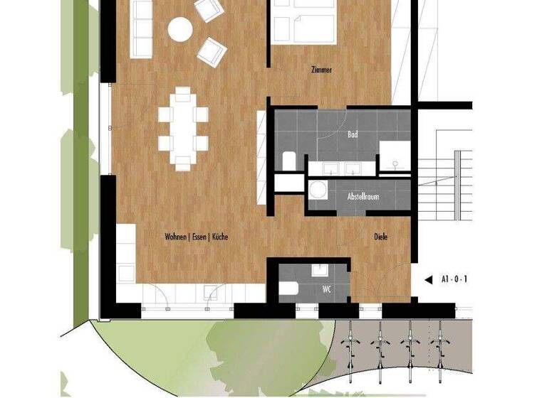 Wohnung zur Miete - Erstbezug 1.645 € 2 Zimmer 96 m² EG Ernst-Ludwig-Kirchner-Platz 7 Königstein 61462