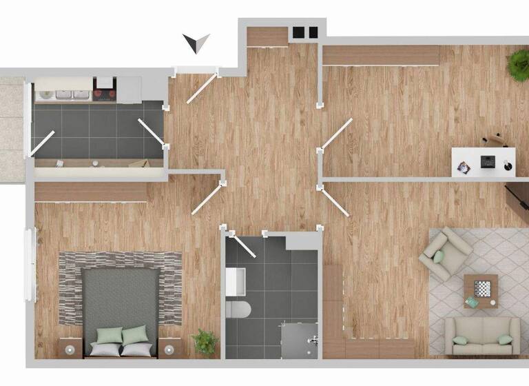 Wohnung zum Kauf 429.000 € 3 Zimmer 70,4 m² 1. Geschoss West Stuttgart 70176