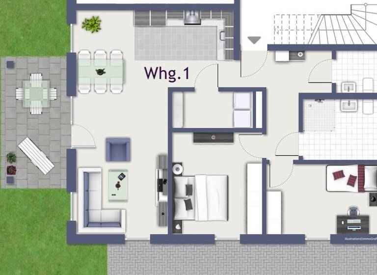 Terrassenwohnung zum Kauf als Kapitalanlage geeignet 449.000 € 3 Zimmer 86,8 m²<br/>Wohnfläche Raiffeisengasse 5 Trailsdorf Hallerndorf 91352