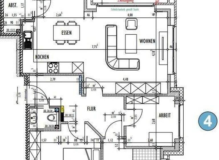 Wohnung zur Miete - Erstbezug 1.035 € 3 Zimmer 79,6 m² 1. Geschoss Stadt Ibbenbüren 49477