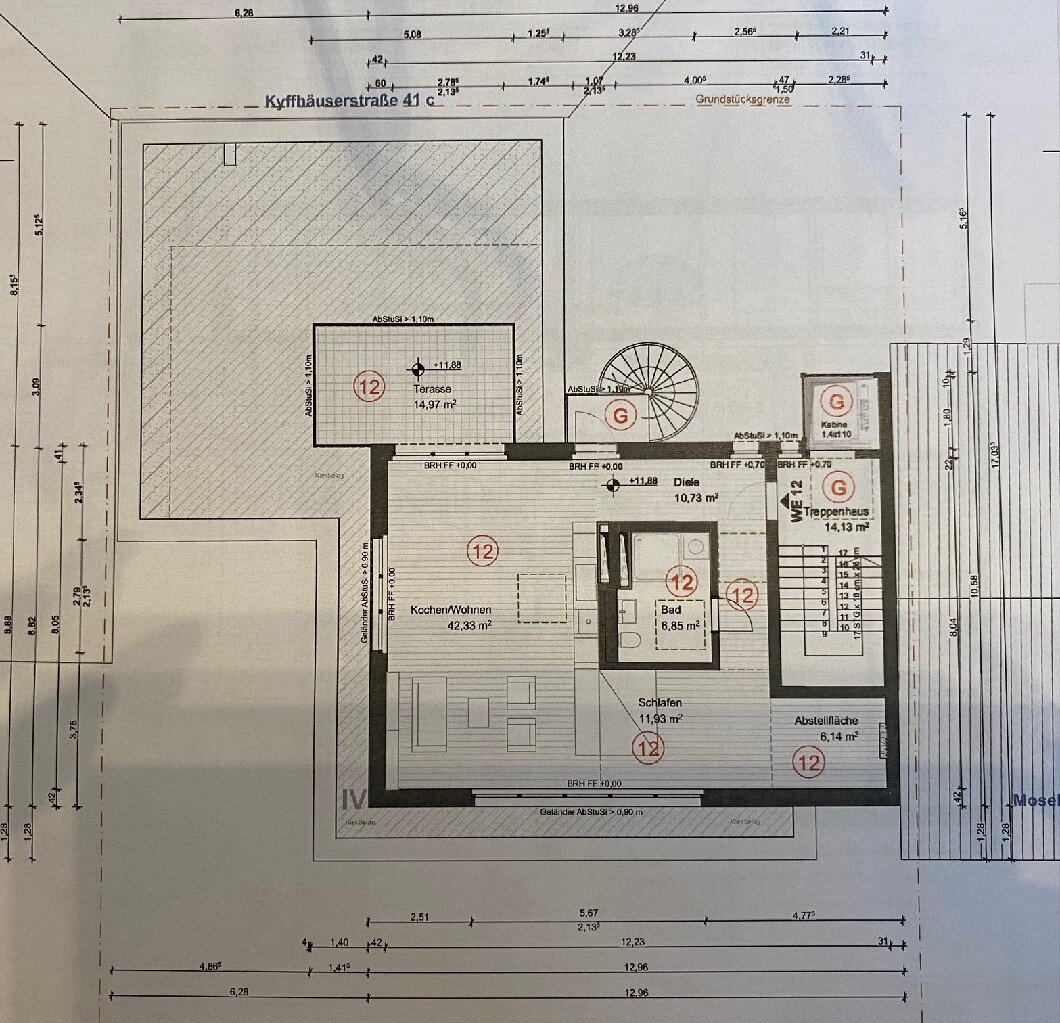 Penthouse zum Kauf provisionsfrei 757.000 € 1 Zimmer 85 m²<br/>Wohnfläche 5.<br/>Geschoss Neustadt - Süd Köln 50674