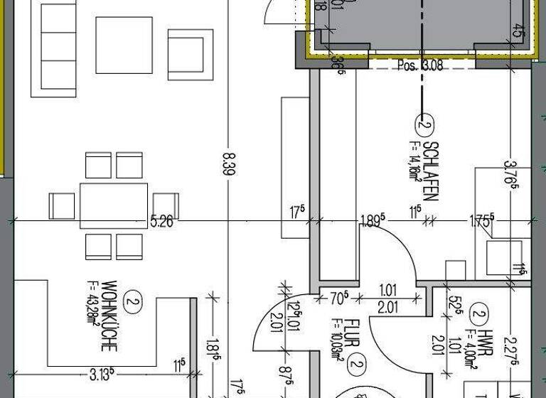 Wohnung zur Miete 850 € 2 Zimmer 88,5 m² Westerstede 26655