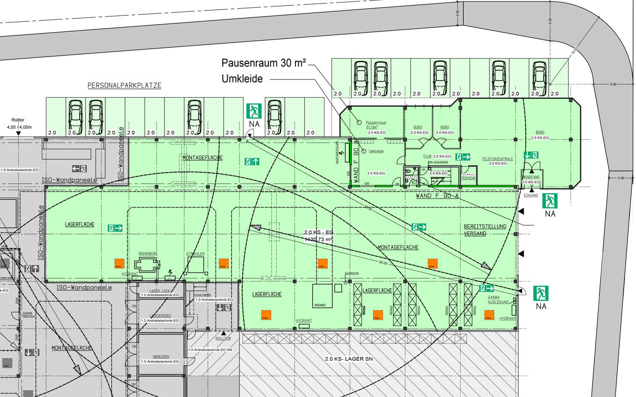 Lagerhalle zur Miete 6.989 € 1.430 m²<br/>Lagerfläche Euren 4 Trier 54294