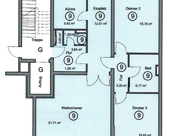 Wohnung zum Kauf provisionsfrei 829.000 € 3,5 Zimmer 115 m² 5. Geschoss Halensee Berlin 10711
