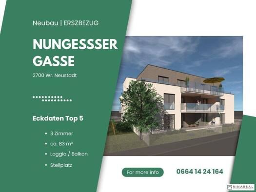 Terrassenwohnung zum Kauf 346.850 € 3 Zimmer 83,1 m² 1. Geschoss Wiener Neustadt 2700