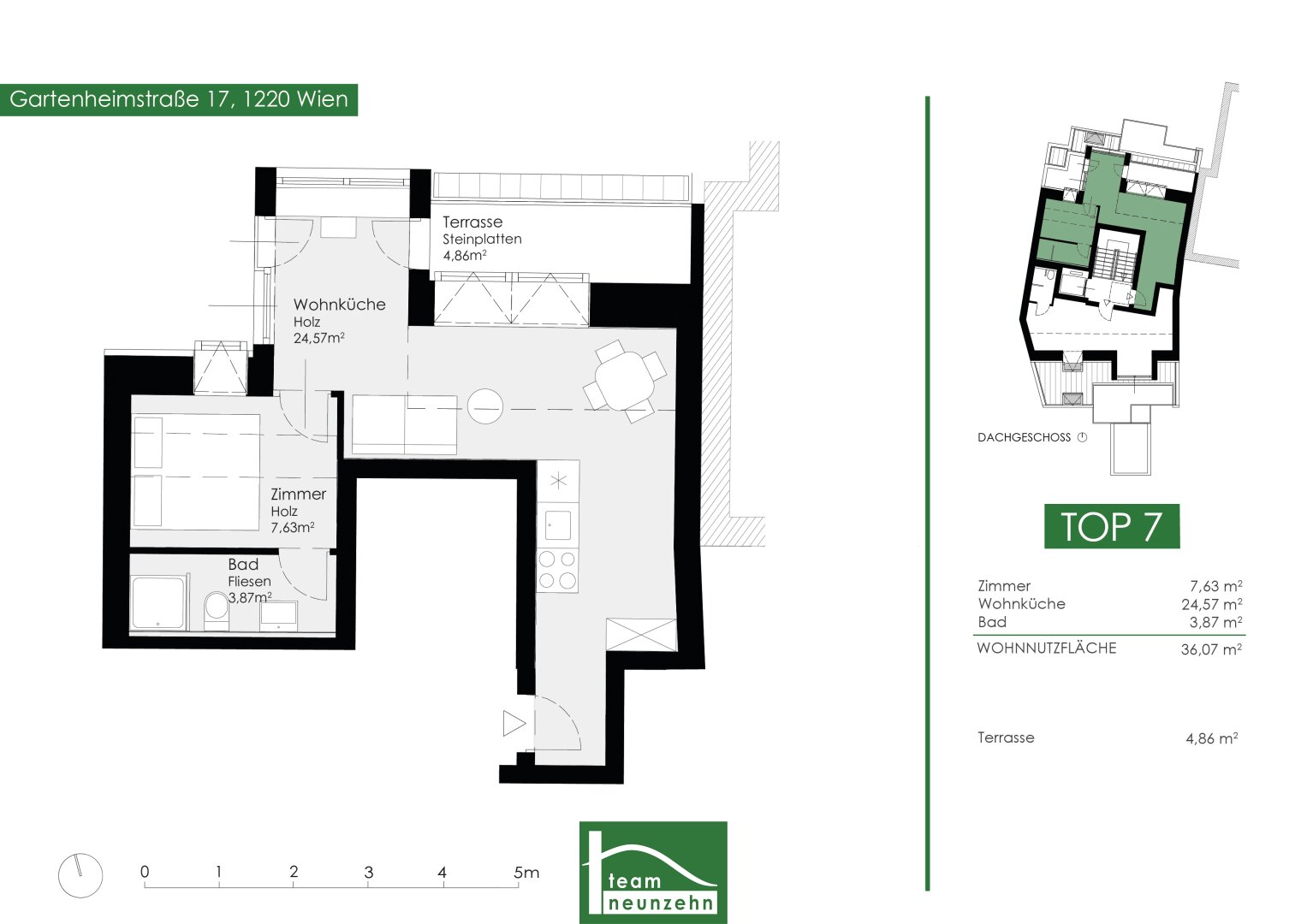 Wohnung zum Kauf 249.562 € 1 Zimmer 36,2 m²<br/>Wohnfläche Gartenheimstraße 17 Wien 1220