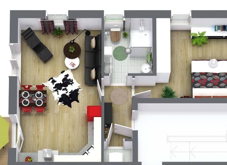 Wohnung zum Kauf 374.700 € 2 Zimmer 53,1 m²<br/>Wohnfläche 1.<br/>Geschoss ab sofort<br/>Verfügbarkeit Raubling Raubling 83064