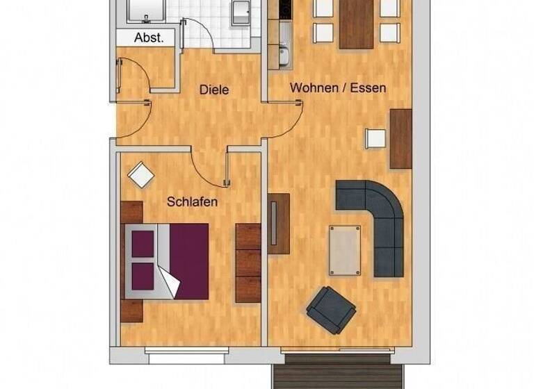 Wohnung zum Kauf 298.000 € 2 Zimmer 68,1 m²<br/>Wohnfläche 1.<br/>Geschoss ab sofort<br/>Verfügbarkeit Schloßallee 1 Ranzow Lohme 18551