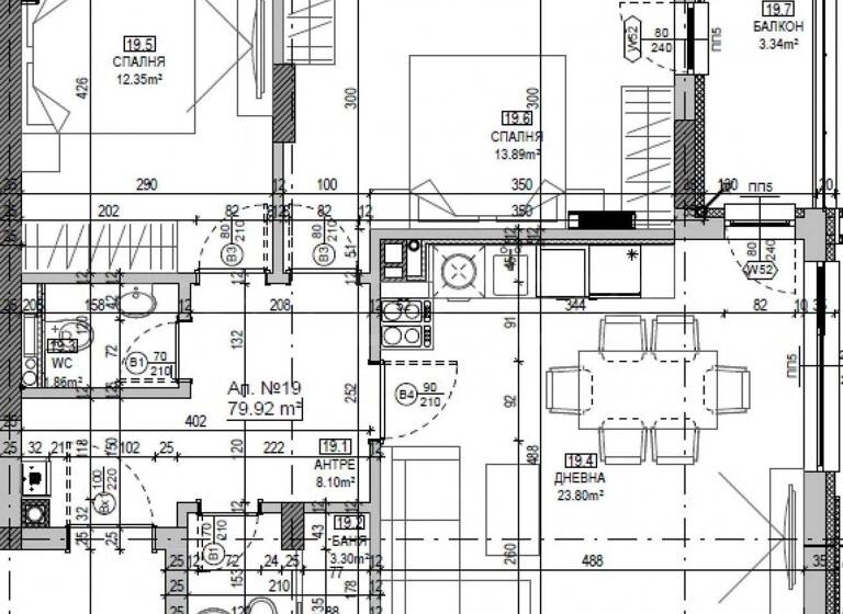 Studio zum Kauf 292.000 € 3 Zimmer 97,4 m² Sofia