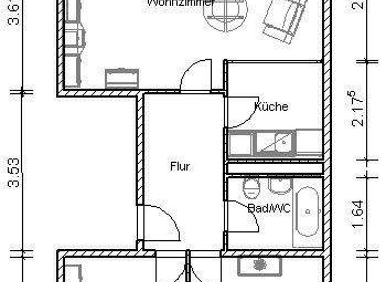Wohnung zur Miete 402 € 3 Zimmer 57,3 m² 1. Geschoss frei ab 15.05.2026 Zwickauer Str. 120 Lößnig Leipzig 04279