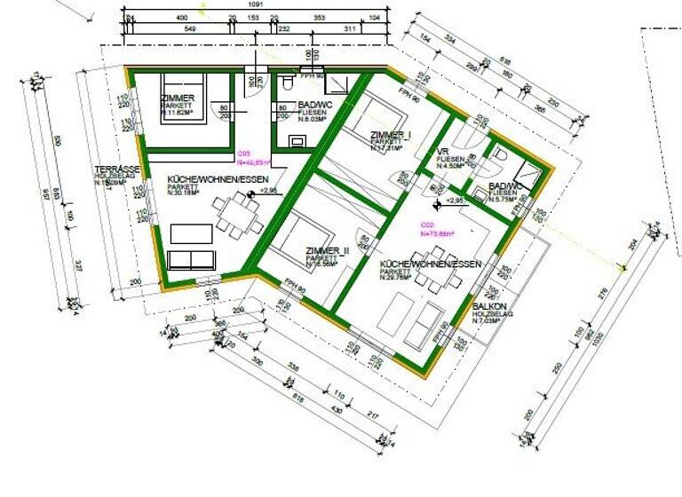 Wohnung zum Kauf - Erstbezug 862.364 € 3 Zimmer 74 m² Turrach 8864