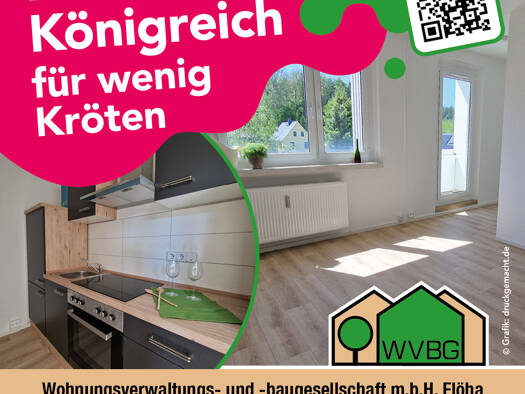 Wohnung zur Miete 205 € 1 Zimmer 34 m² frei ab sofort Fritz-Heckert-Straße 52 Flöha 09557