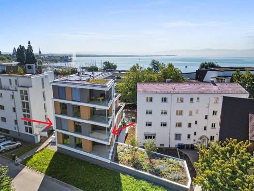 Wohnung zum Kauf - Erstbezug provisionsfrei 691.000 € 2,5 Zimmer 69,4 m² 2. Geschoss frei ab sofort Olgastr. 23 Friedrichshafen 88045