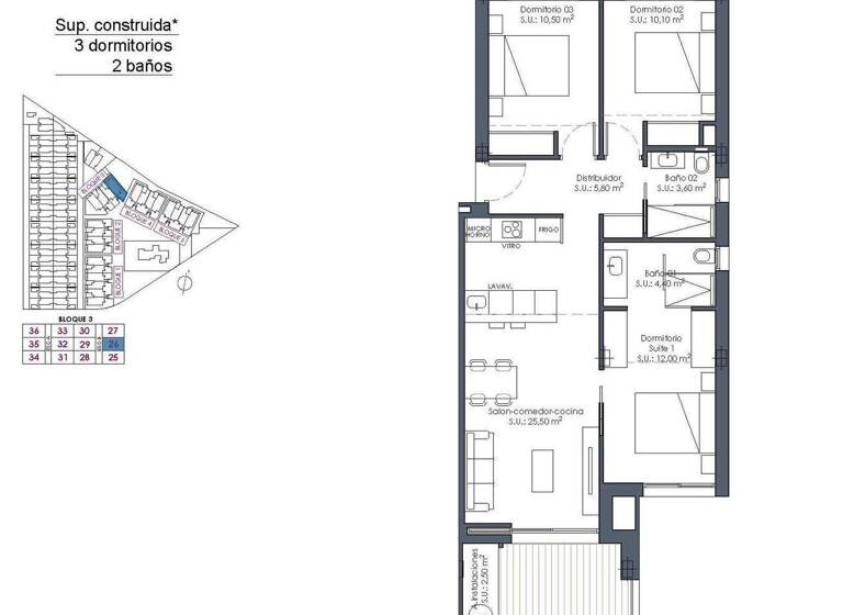 Terrassenwohnung zum Kauf 339.000 € 3 Zimmer 85 m² Los Alcázares 30710