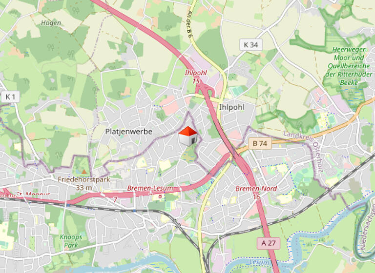 Grundstück zum Kauf 189.000 € 700 m² Grundstück Lesum Bremen 28717