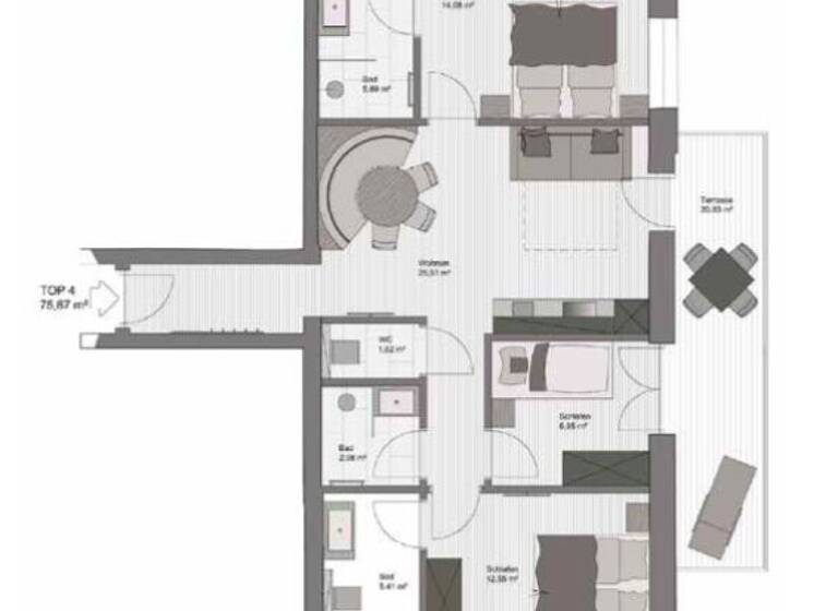 Wohnung zum Kauf 529.000 € 4 Zimmer 75,8 m² Westendorf 6363