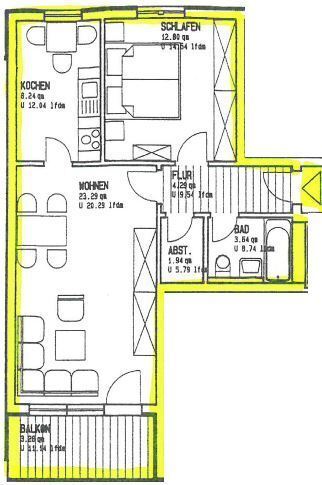 Wohnung zum Kauf 130.000 € 2 Zimmer 57,5 m²<br/>Wohnfläche 1.<br/>Geschoss ab sofort<br/>Verfügbarkeit Toskastr. 10 d Möckern Leipzig 04159