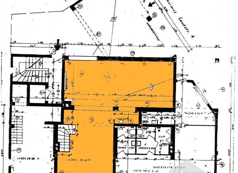 Laden zur Miete 5.900 € 3 Zimmer 85 m² Verkaufsfläche Nordend-Ost Frankfurt am Main 60316