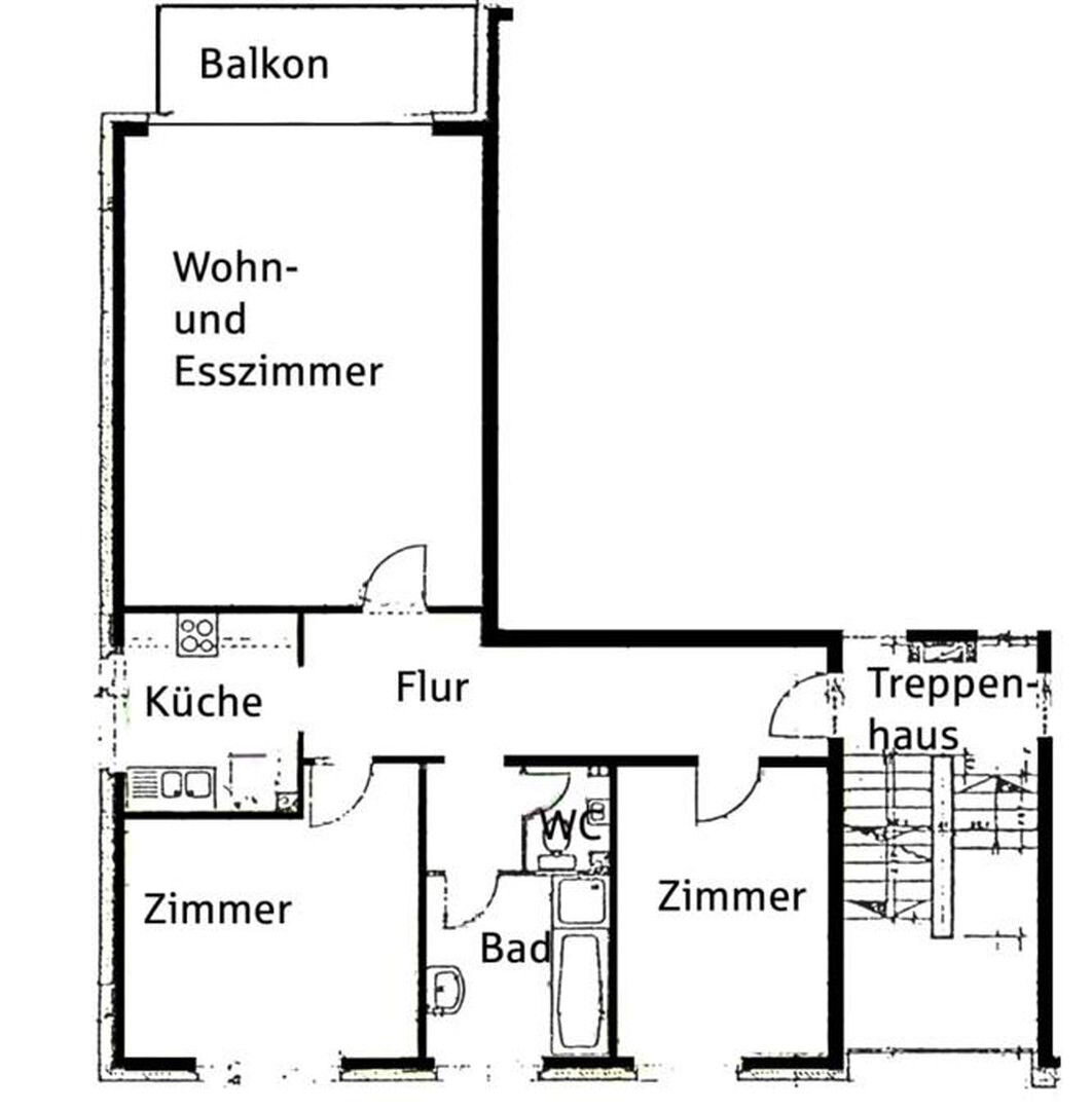 Wohnung zur Miete 930 € 3 Zimmer 90,5 m²<br/>Wohnfläche 2.<br/>Geschoss 01.01.2025<br/>Verfügbarkeit Thuner Straße 15 b Übriges Stade Stade 21680