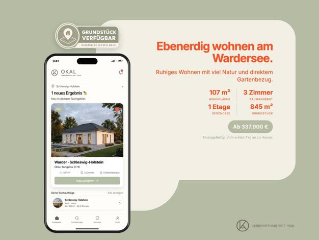 Bungalow zum Kauf 337.900 € 3 Zimmer 106 m² 845 m² Grundstück Warder 24646