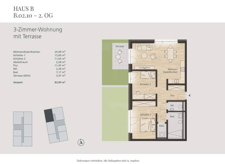 Wohnung zum Kauf 419.781 € 3 Zimmer 83 m² 2. Geschoss Waldshut 79761
