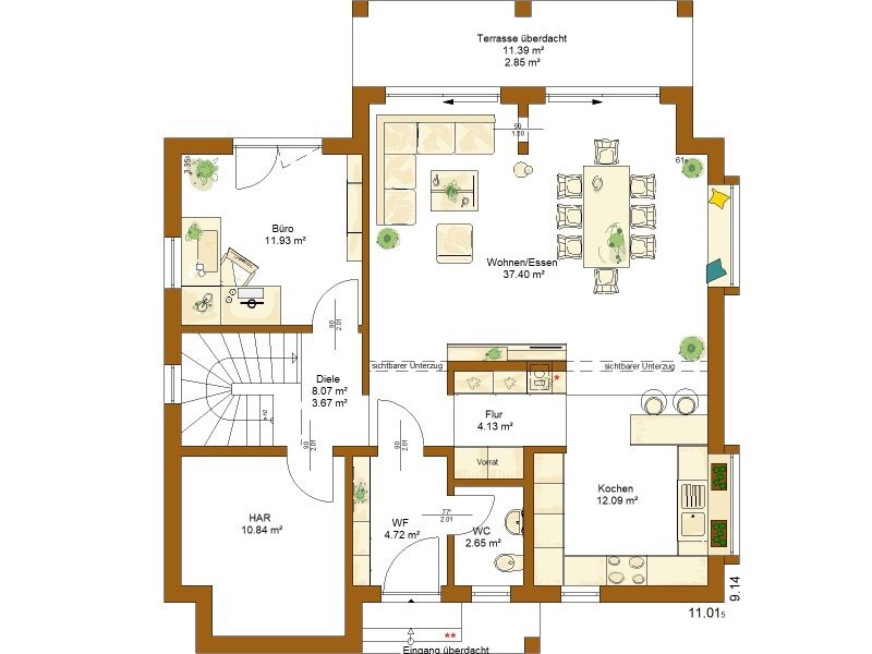 Einfamilienhaus zum Kauf provisionsfrei 472.000 € 5,5 Zimmer 155 m²<br/>Wohnfläche 513 m²<br/>Grundstück Aach 78267