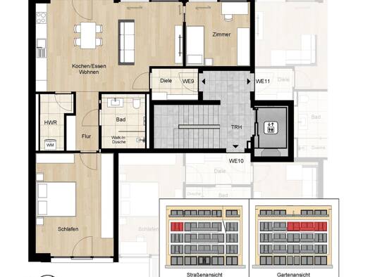 Wohnung zum Kauf - Neubau provisionsfrei als Kapitalanlage geeignet 723.800 € 3 Zimmer 90,5 m² Claszeile 69 Zehlendorf Berlin 14165
