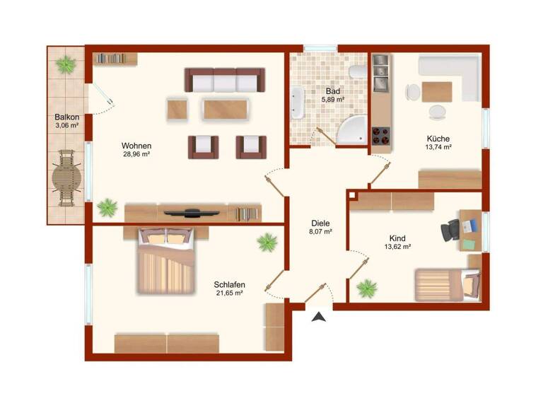 Studio zum Kauf 389.000 € 3 Zimmer 96 m² Friedberg Friedberg Bayern 86316