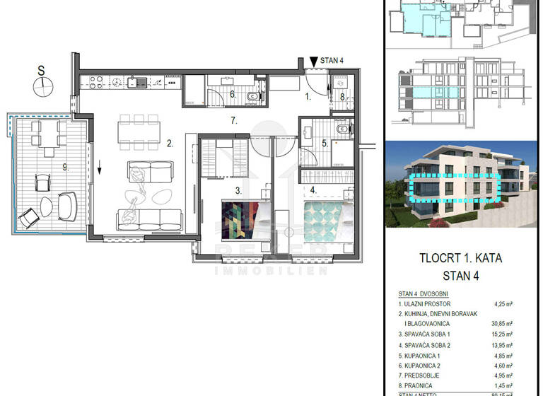 Wohnung zum Kauf - Erstbezug 567.450 € 3 Zimmer 94,5 m² 1. Geschoss Primosten 22202