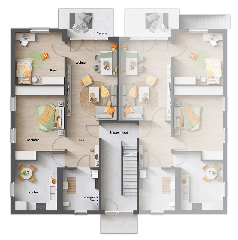 Immobilie in Hüfingen -  zeitloses TC QUATTRO Mehrfamilienhaus im attraktivem Neubaugebiet der Gemeinde Hüfingen - Bild 4