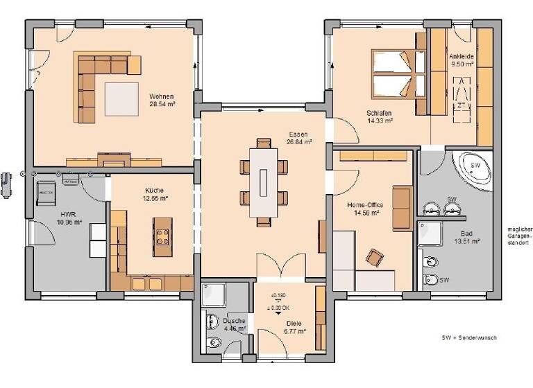 Einfamilienhaus zum Kauf provisionsfrei 639.900 € 4 Zimmer 142 m² 800 m² Grundstück Schloßvippach 99195