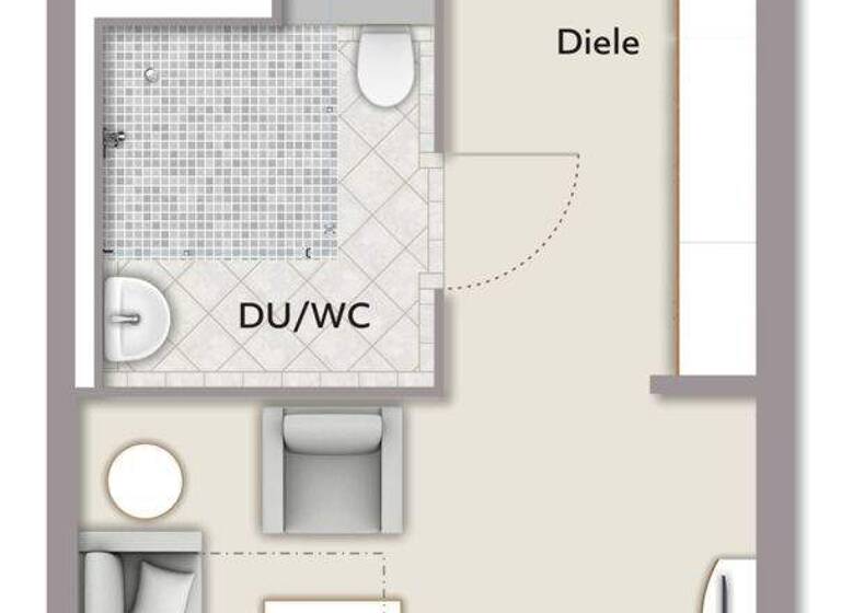 Wohnung zum Kauf 105.000 € 1,5 Zimmer 38,3 m² 2. Geschoss Ettlingen 76275