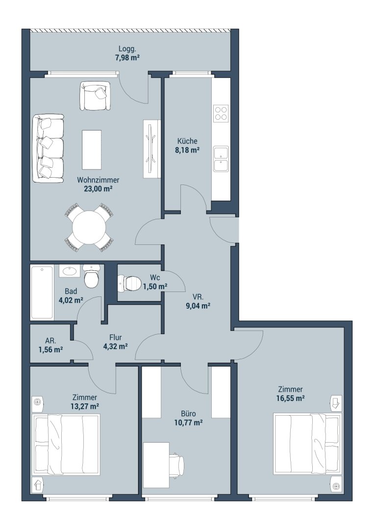 Wohnung zum Kauf 349.000 € 4 Zimmer 100 m²<br/>Wohnfläche 5.<br/>Geschoss Van-der-Nüll-Gasse Wien 1100