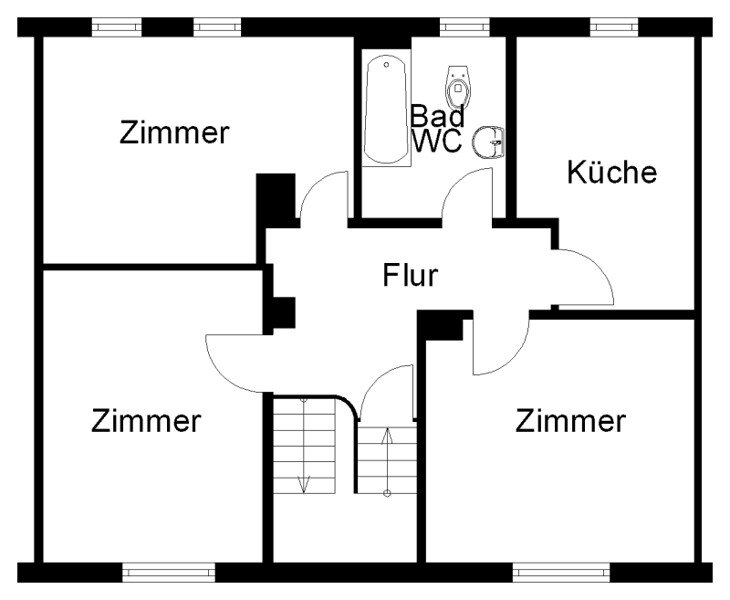 Wohnung zur Miete 450 € 3 Zimmer 54,4 m²<br/>Wohnfläche 29.04.2025<br/>Verfügbarkeit Drosselweg 15 Dodesheide 80 Osnabrück 49088