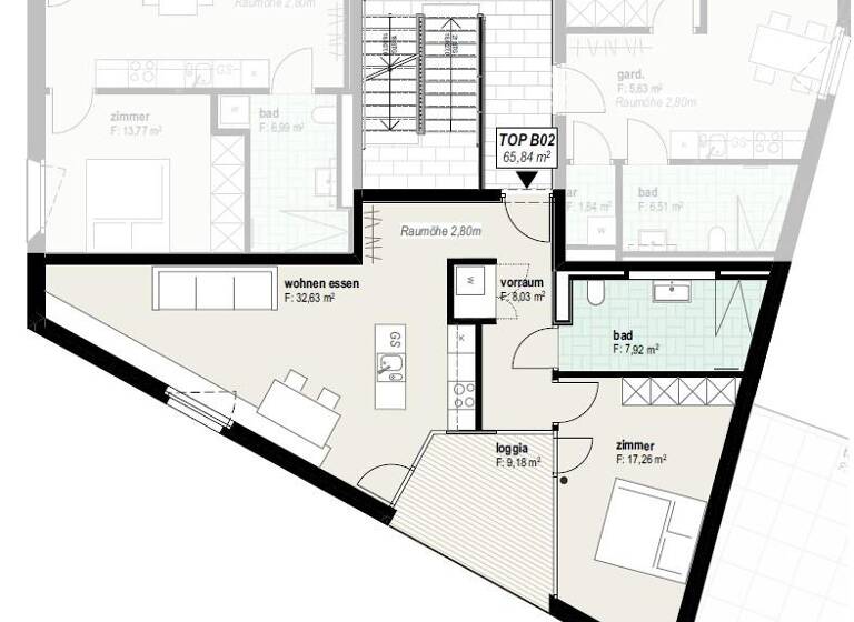 Wohnung zur Miete 1.360 € 2 Zimmer 66 m² 1. Geschoss frei ab 01.05.2026 Schwaz 6130