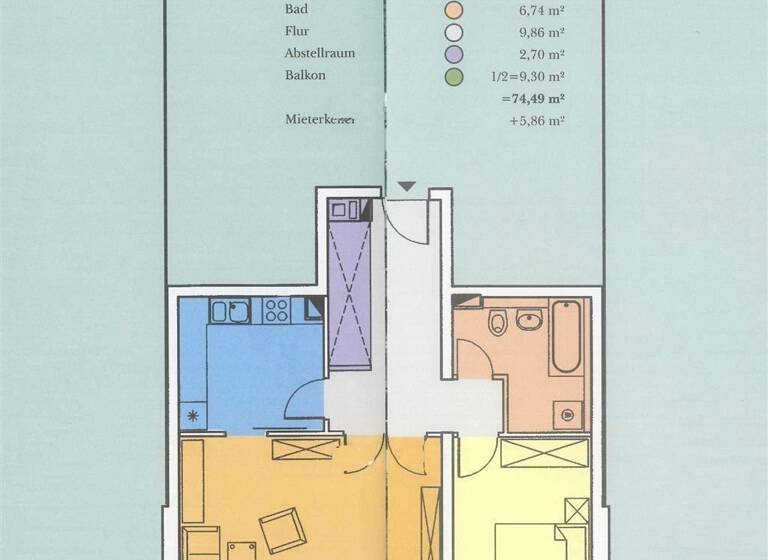 Wohnung zur Miete 1.045 € 2 Zimmer 74,5 m²<br/>Wohnfläche ab sofort<br/>Verfügbarkeit An den Pfühlen 16 Wandlitz Wandlitz 16348