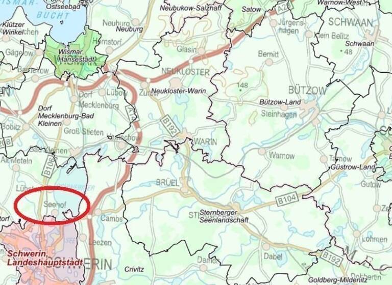 Einfamilienhaus zum Kauf provisionsfrei 250.000 € 4 Zimmer 70 m²<br/>Wohnfläche 465 m²<br/>Grundstück ab sofort<br/>Verfügbarkeit Seehof Seehof 19069