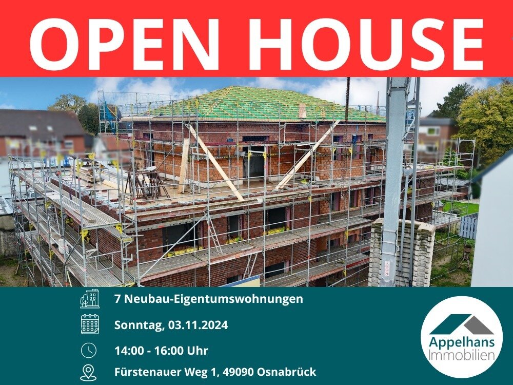 Wohnung zum Kauf provisionsfrei 255.000 € 2 Zimmer 61,6 m²<br/>Wohnfläche Haste 70 Osnabrück 49090