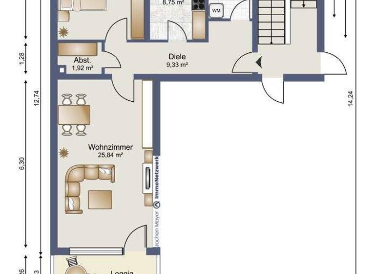 Wohnung zum Kauf 158.000 € 2 Zimmer 68 m² Eschberg Saarbrücken / Eschberg 66121