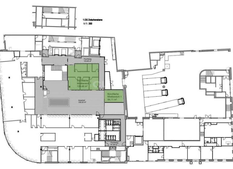 Büro zur Miete provisionsfrei 248 m² Bürofläche teilbar ab 248 m² Stadtkern Essen 45127