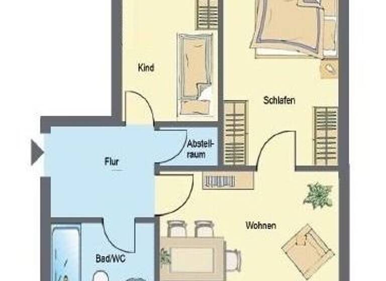 Wohnung zum Kauf als Kapitalanlage geeignet 255.000 € 3 Zimmer 66,2 m² Dürrenhofstraße * St Peter Nürnberg 90478